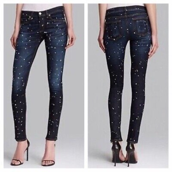 Rag & Bone Skinny Jeans - Anfield Splatter